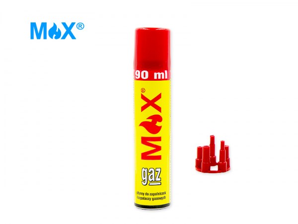 Gaz płynny do zapalniczek i zapalaczy gazowych MAX 90ml