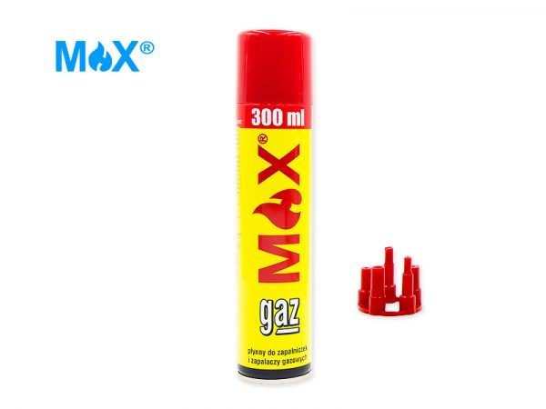 Gaz płynny do zapalniczek i zapalaczy gazowych MAX 300ml